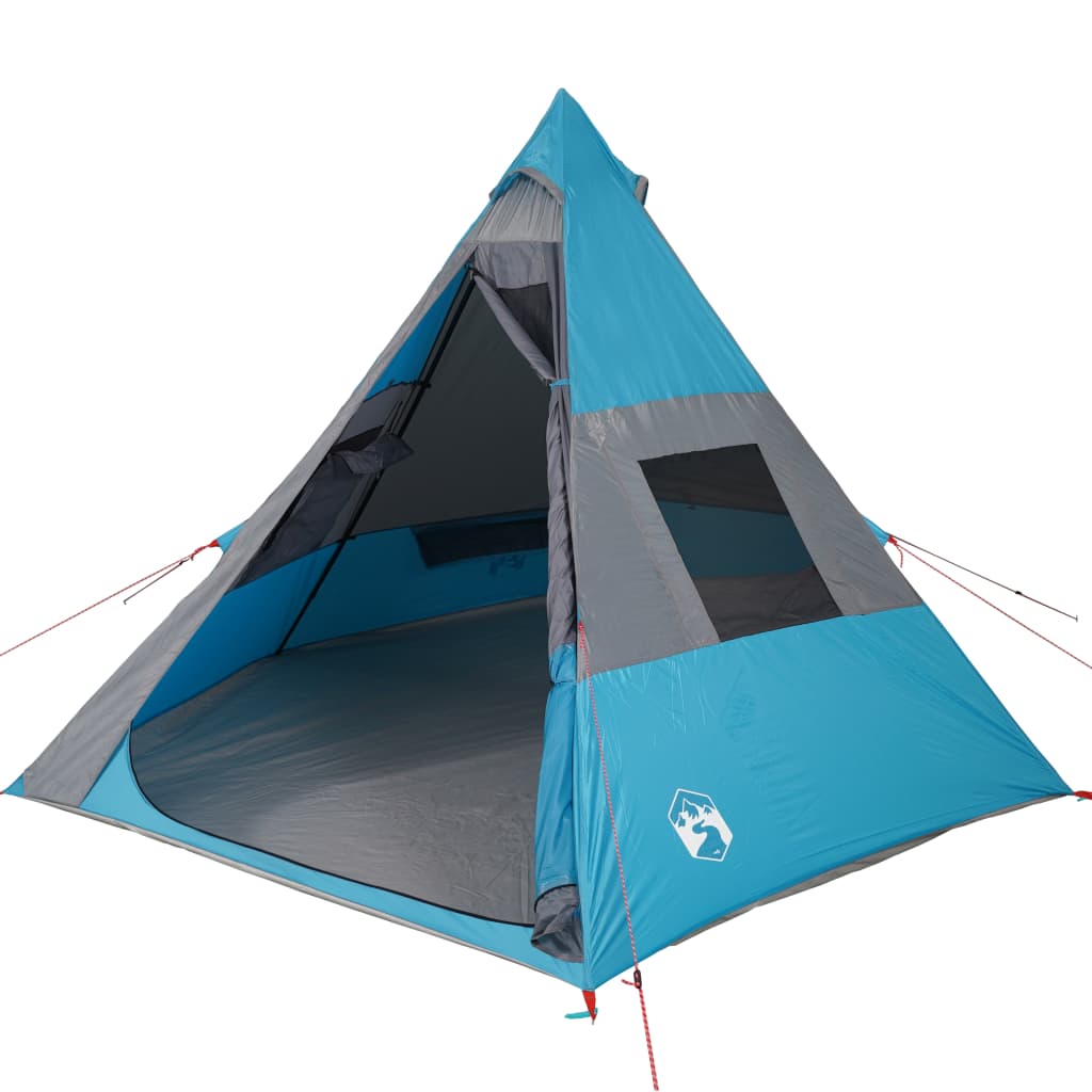 vidaXL Camping Tent 7-Person Blue Waterproof