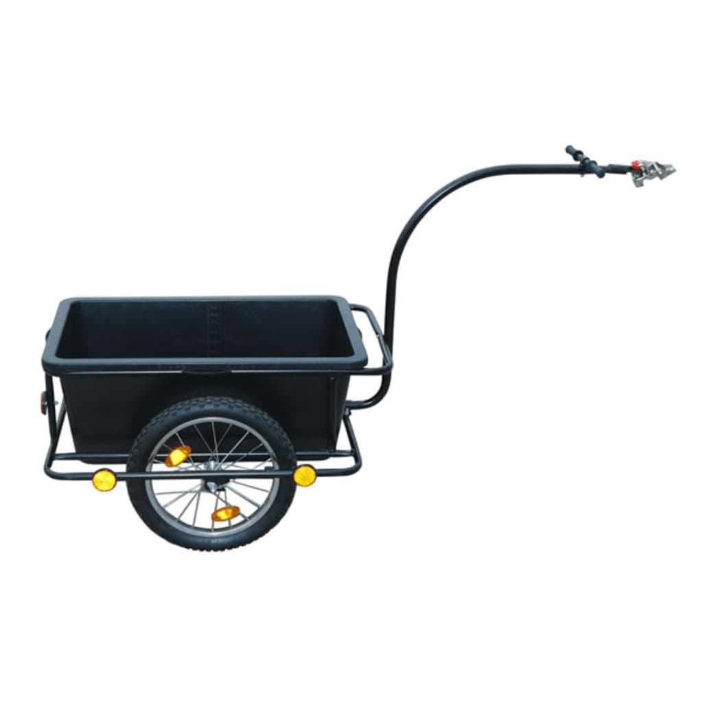 vidaXL Bike Trailer with Plastic Cart 90 L