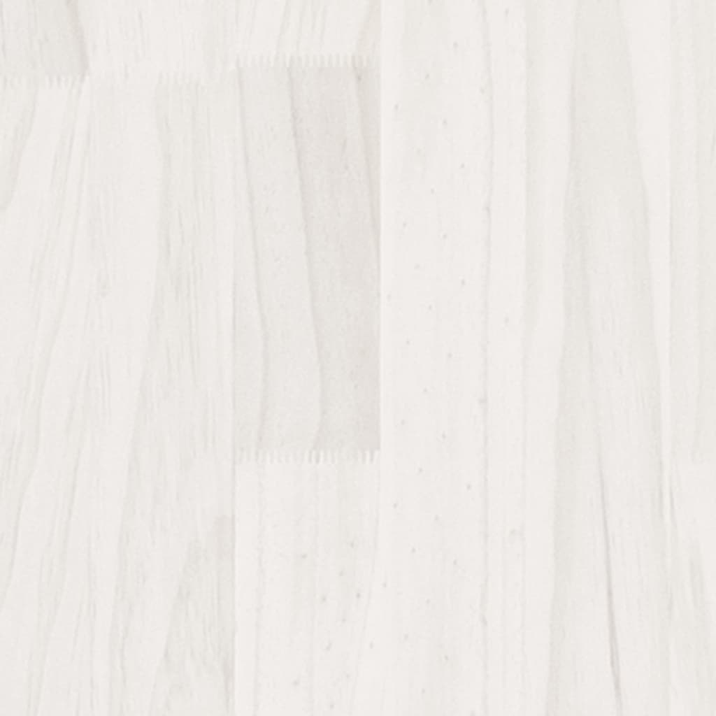 vidaXL 4-Tier Book Cabinet White 60x30x140 cm Solid Pine Wood