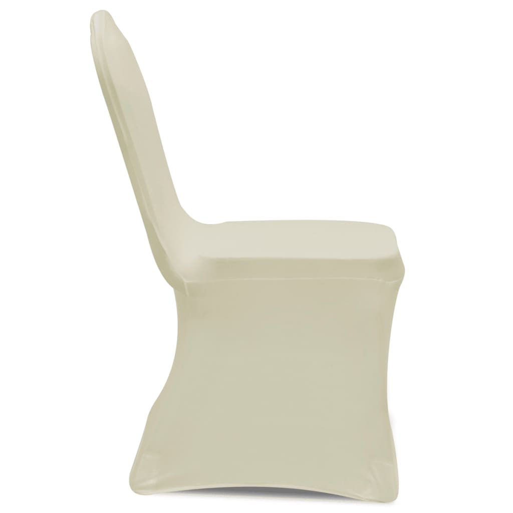 vidaXL Chair Cover Stretch Cream 30 pcs