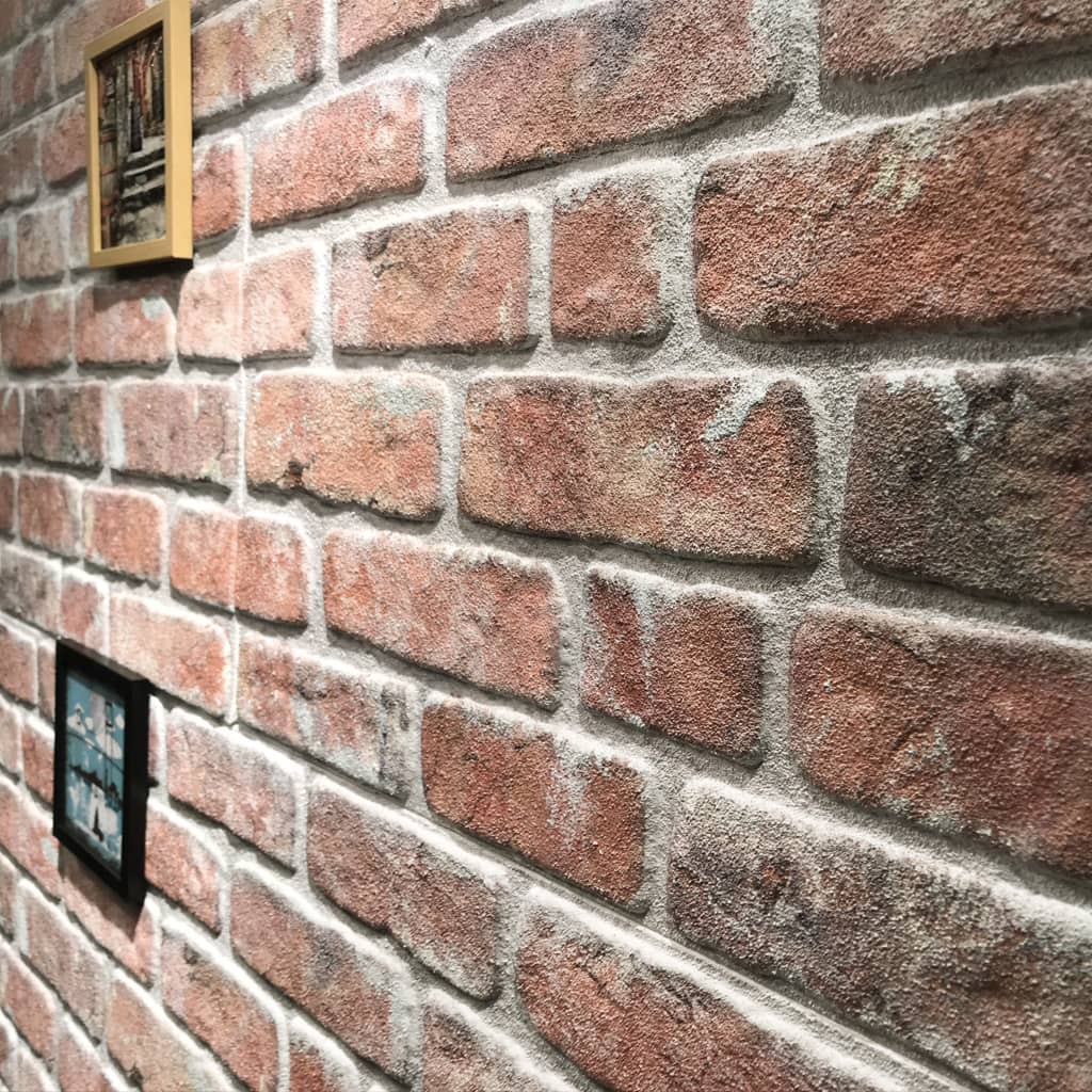 vidaXL 3D Wall Panels with Red Brick Design 11 pcs EPS