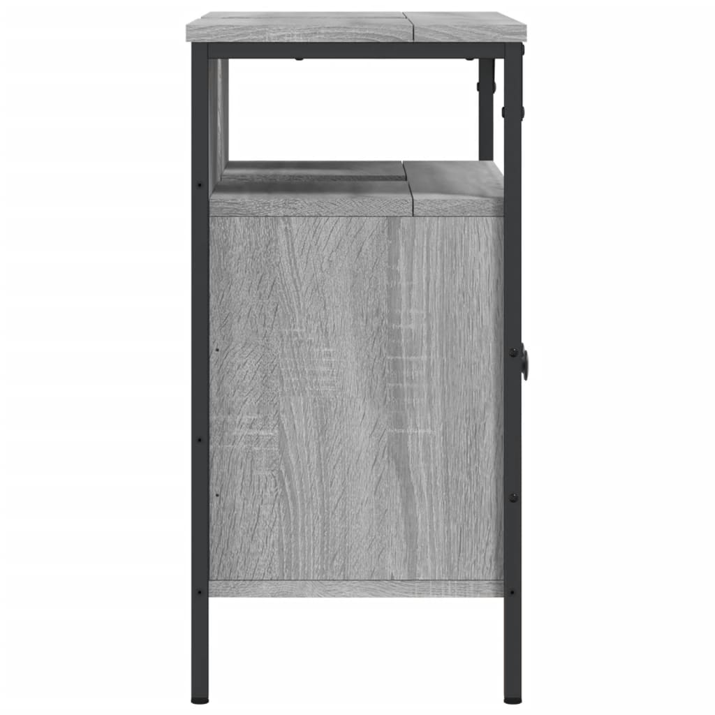 vidaXL Bathroom Sink Cabinet Grey Sonoma 60x30x60 cm Engineered Wood