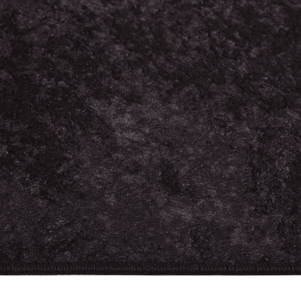 vidaXL Rug Washable 160x230 cm Anthracite Anti Slip