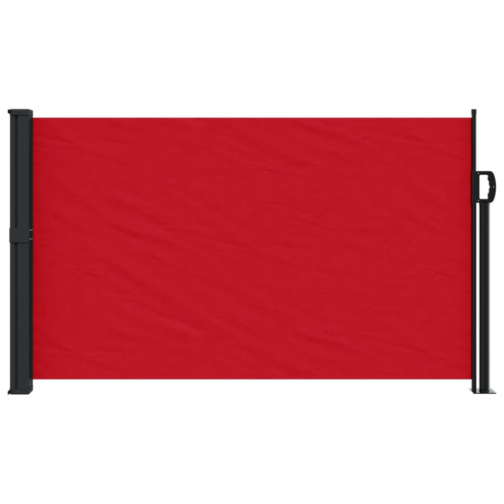 vidaXL Retractable Side Awning Red 120x500 cm