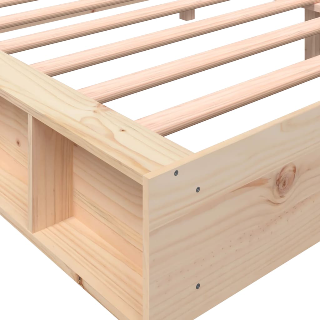 vidaXL Bed Frame 180x200 cm Super King Solid Wood Pine