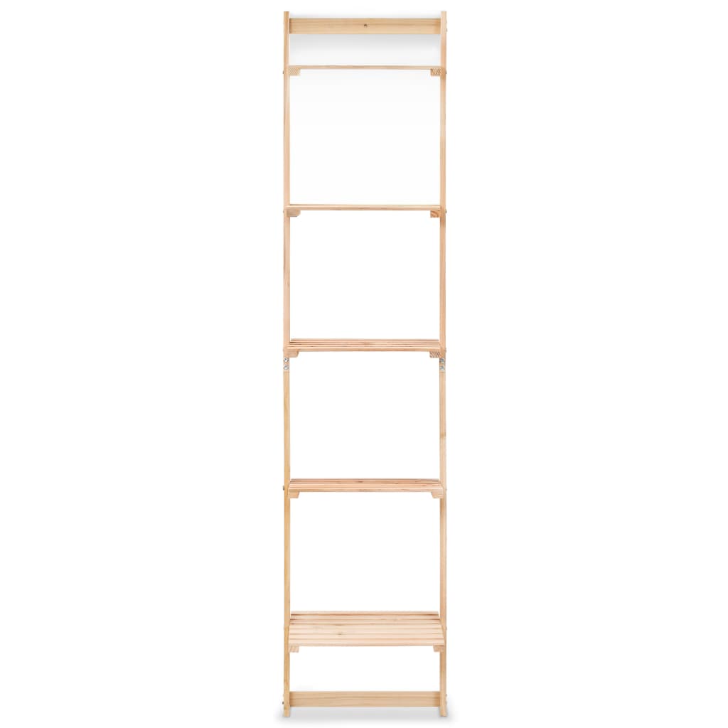 vidaXL Ladder Wall Shelf Cedar Wood 41.5x30x176 cm