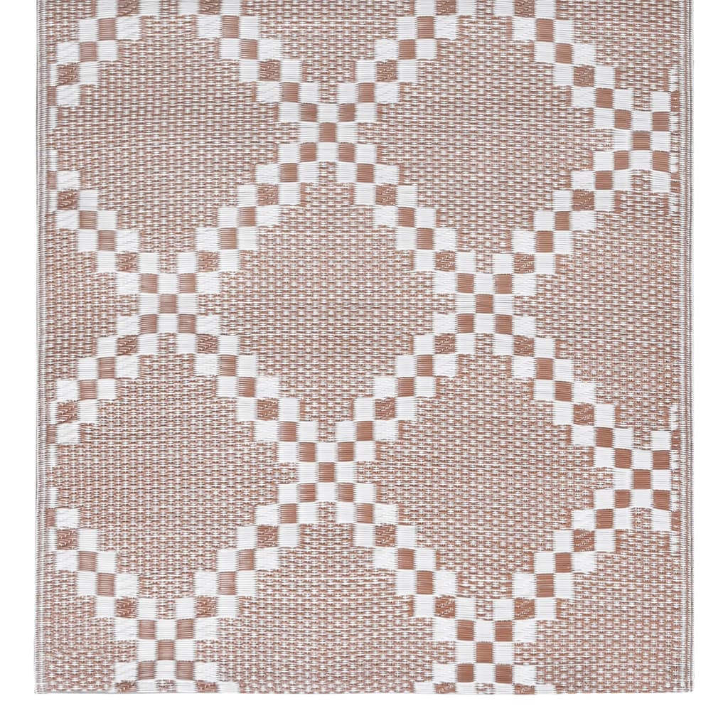vidaXL Outdoor Carpet Brown 160x230 cm PP