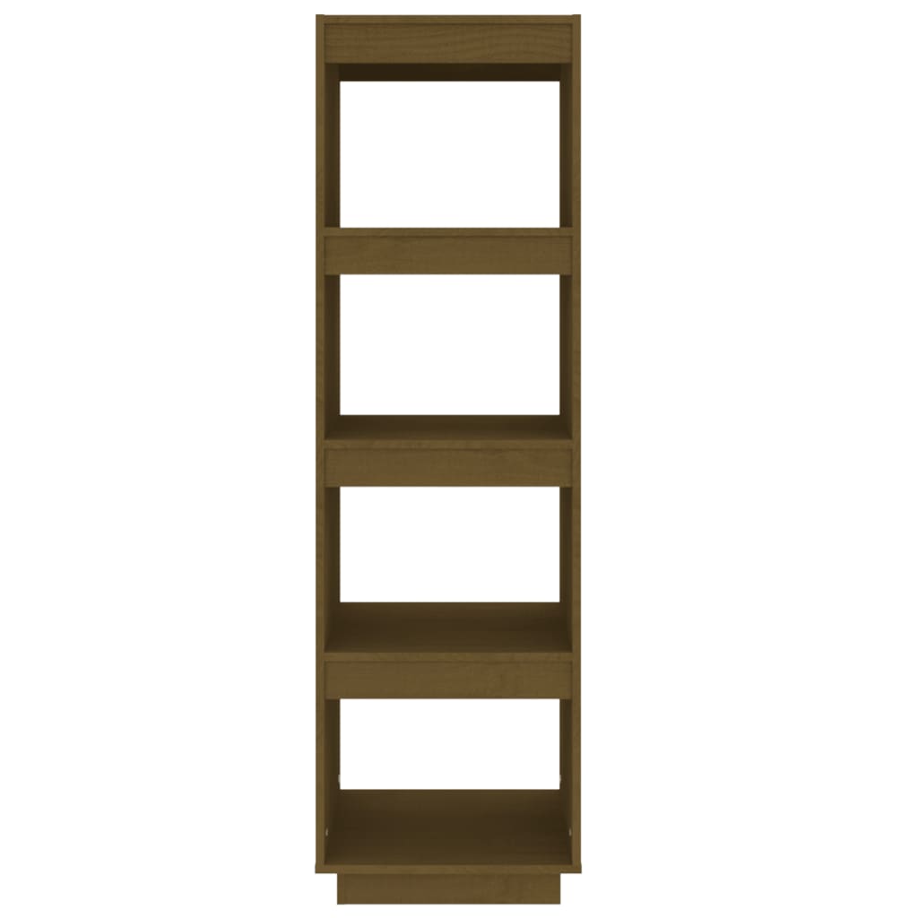 vidaXL Book Cabinet/Room Divider Honey Brown 40x35x135 cm Solid Pinewood