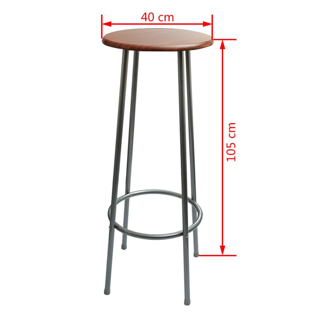 Bar/Disco/Kitchen/Breakfast Table and Chair Set Steel