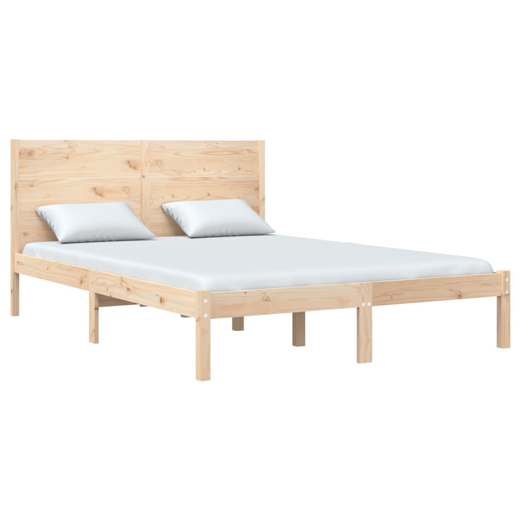 vidaXL Bed Frame Solid Wood Pine 120x200 cm