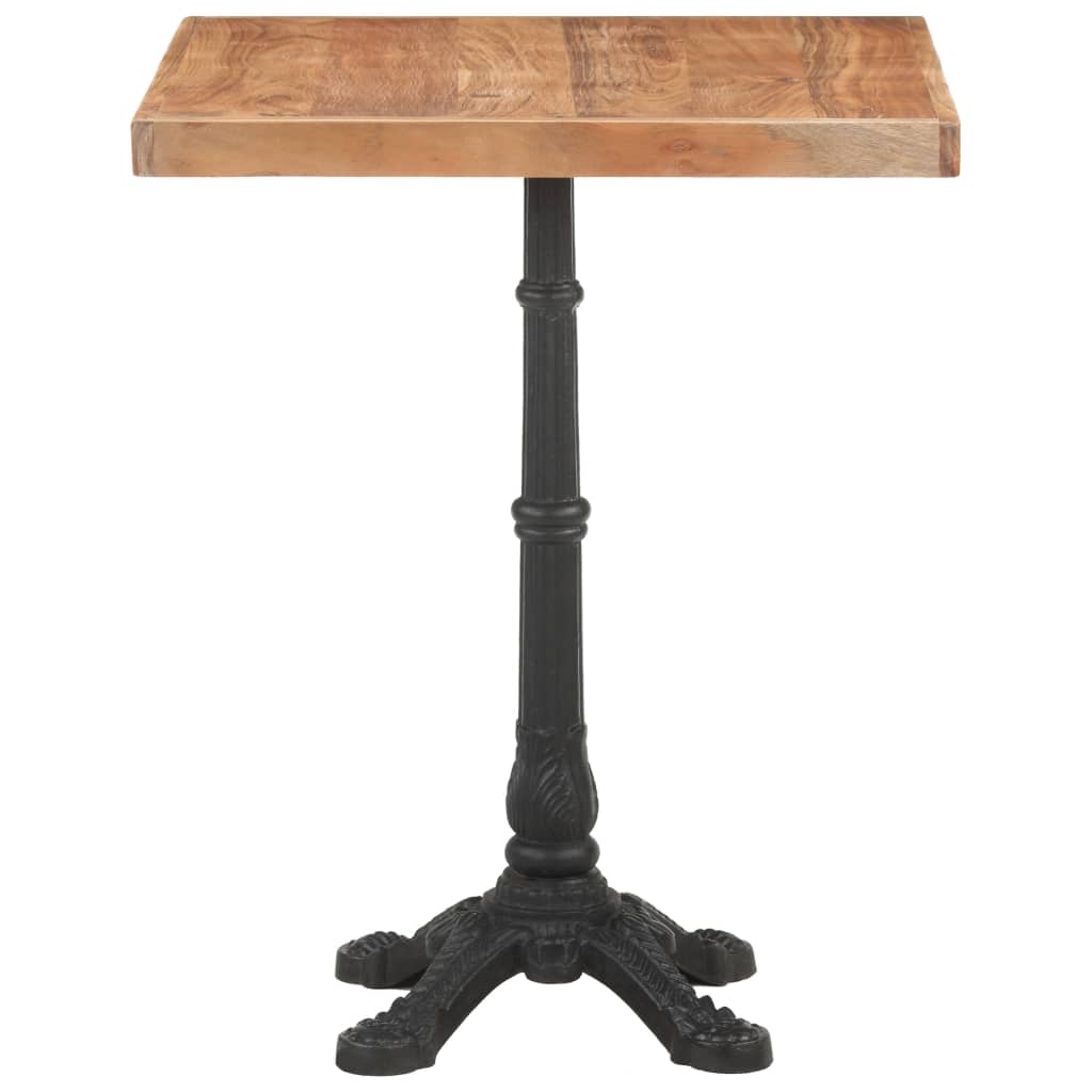 vidaXL Bistro Table 60x60x76 cm Solid Acacia Wood