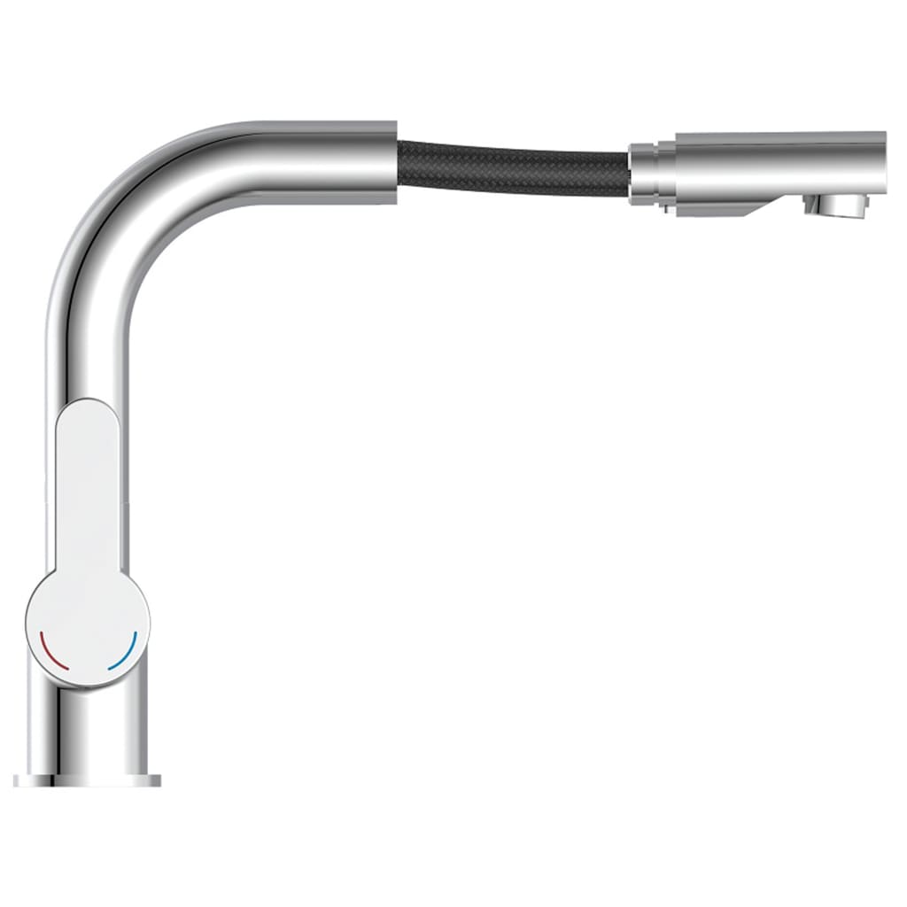 SCHÜTTE Basin Mixer with Pull-Out Spray LONDON Chrome