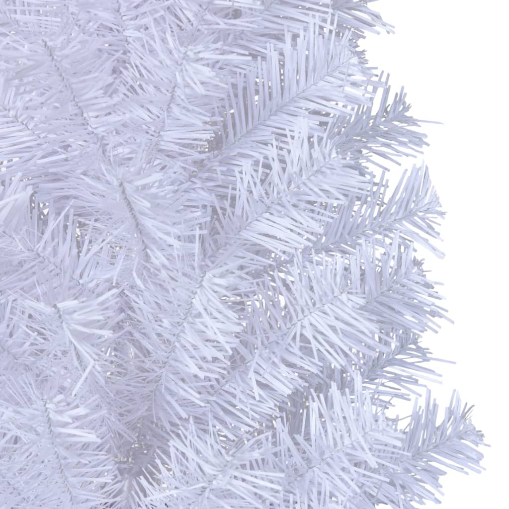 vidaXL Artificial Christmas Tree with Thick Branches White 240 cm PVC