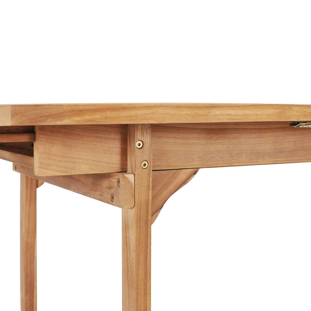 vidaXL Extending Garden Table 150-200x100x75 cm Solid Teak Wood