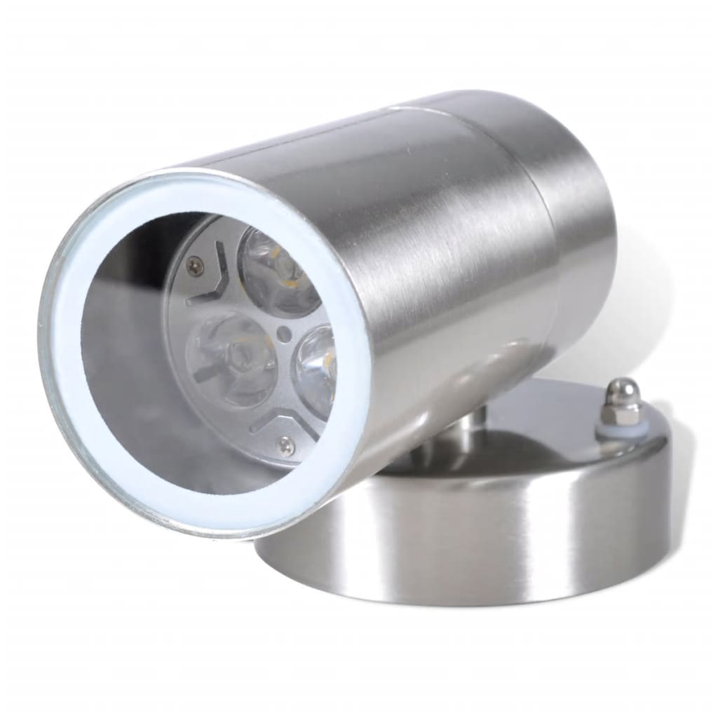 LED Wall Light Lamp Stainless Steel Both Indoor and Outdoor Use GU 10