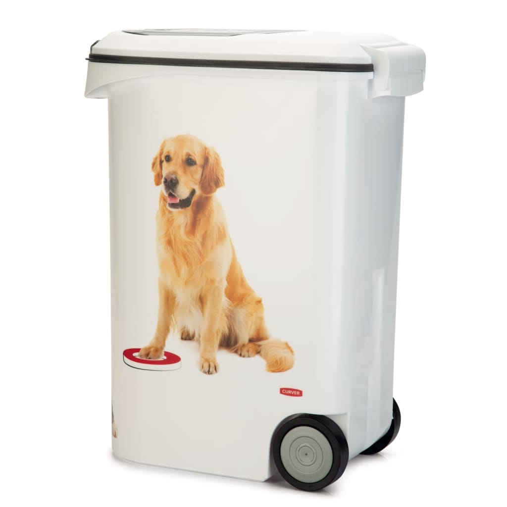Curver Pet Food Container Dog with Wheels 54L vidaXL.co.uk