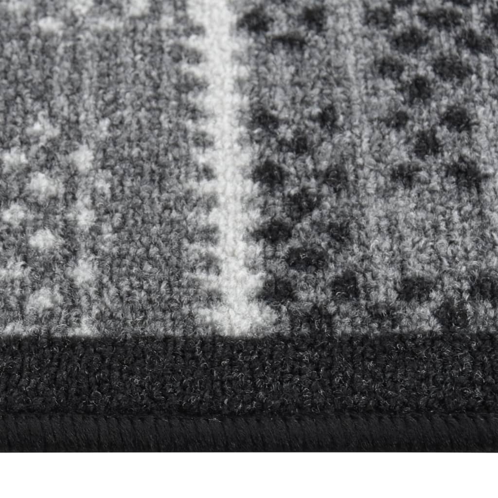 vidaXL Carpet Runner Black 80x200 cm