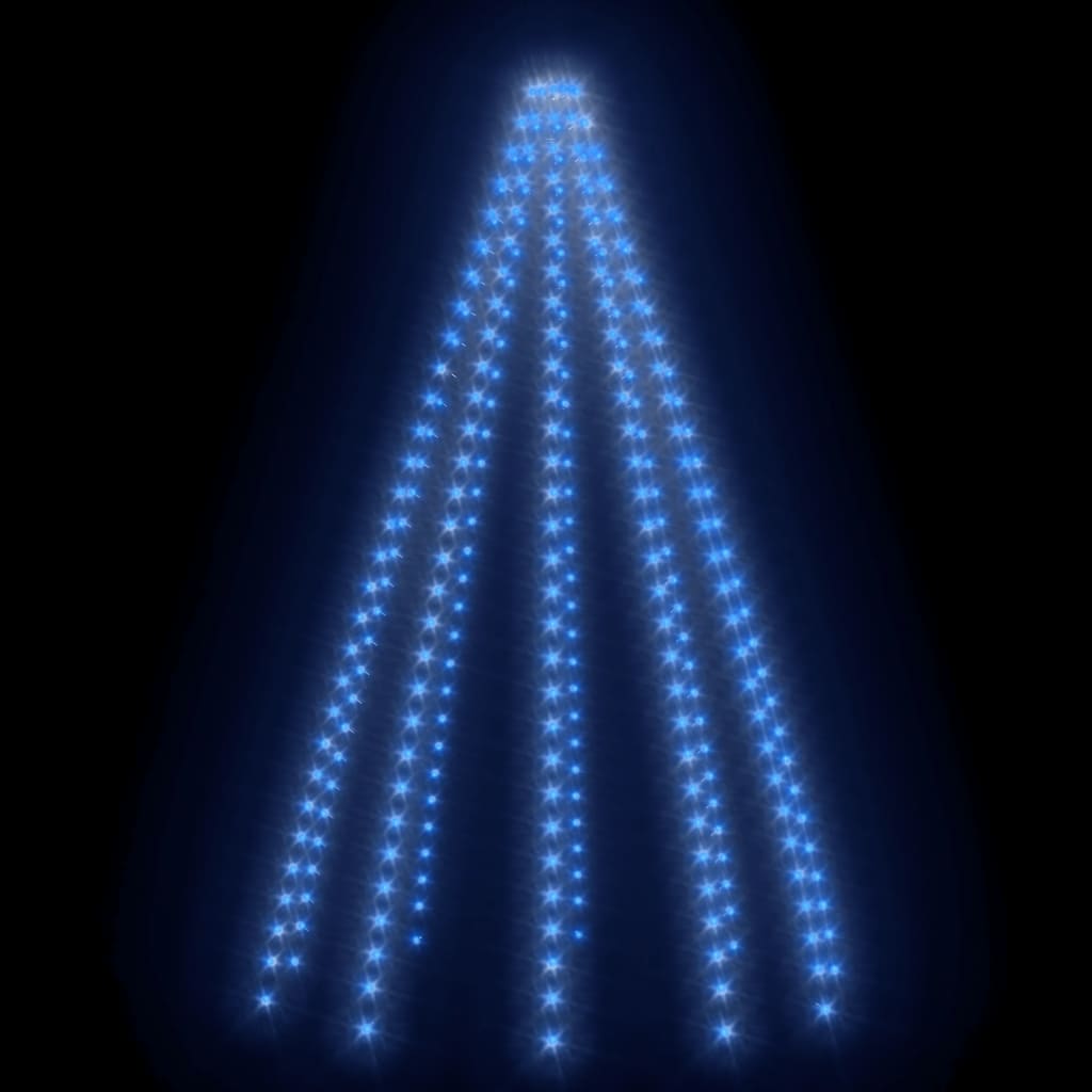 vidaXL Christmas Tree Net Lights with 300 LEDs Blue 300 cm