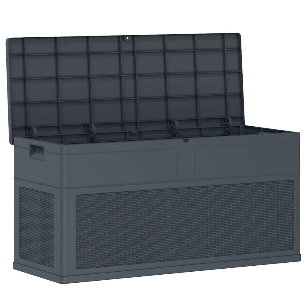 vidaXL Garden Storage Box 320 L Anthracite vidaXL.co.uk