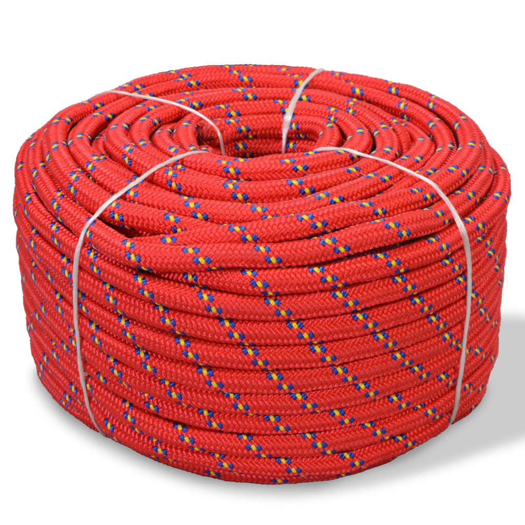 vidaXL Marine Rope Polypropylene 8 mm 500 m Red
