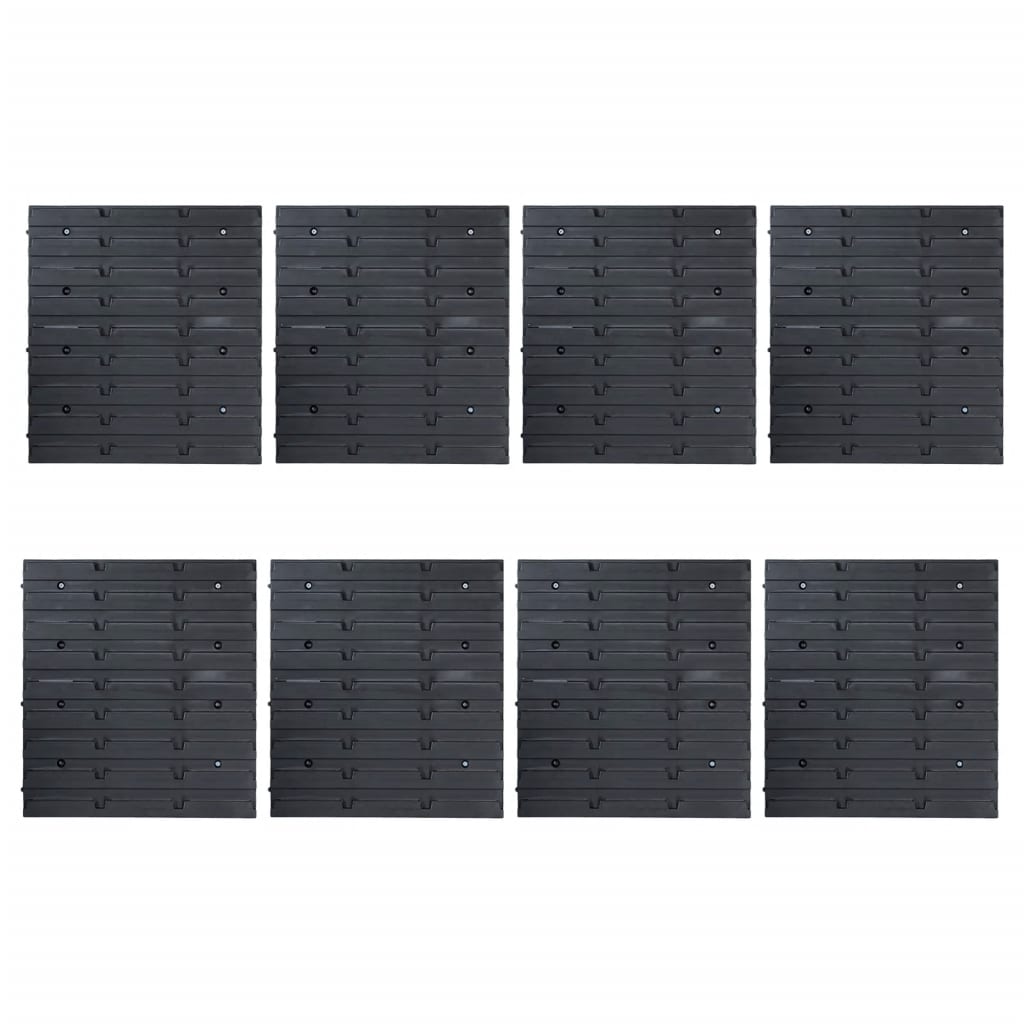 vidaXL 141 Piece Storage Bin Kit with Wall Panels Red and Black