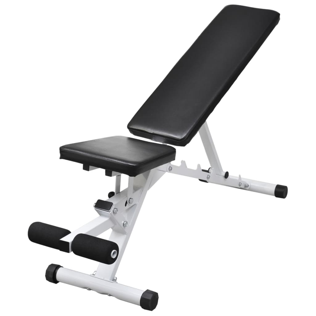 vidaXL Workout Bench with Barbell and Dumbbell Set 60.5 kg