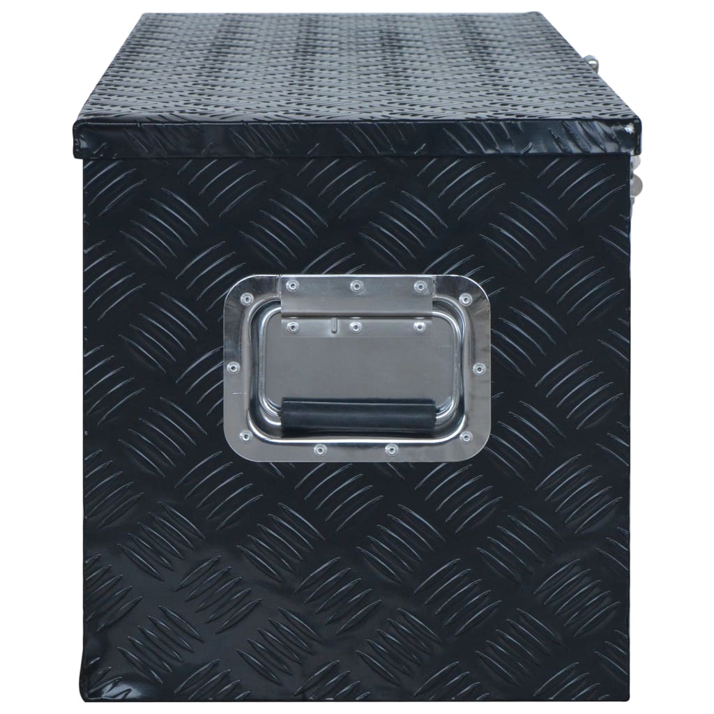 vidaXL Aluminium Box 1085x370x400 mm Black