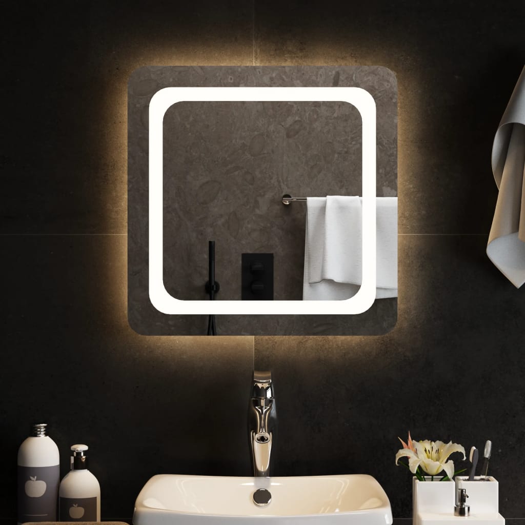 vidaXL LED Bathroom Mirror 50x50 cm