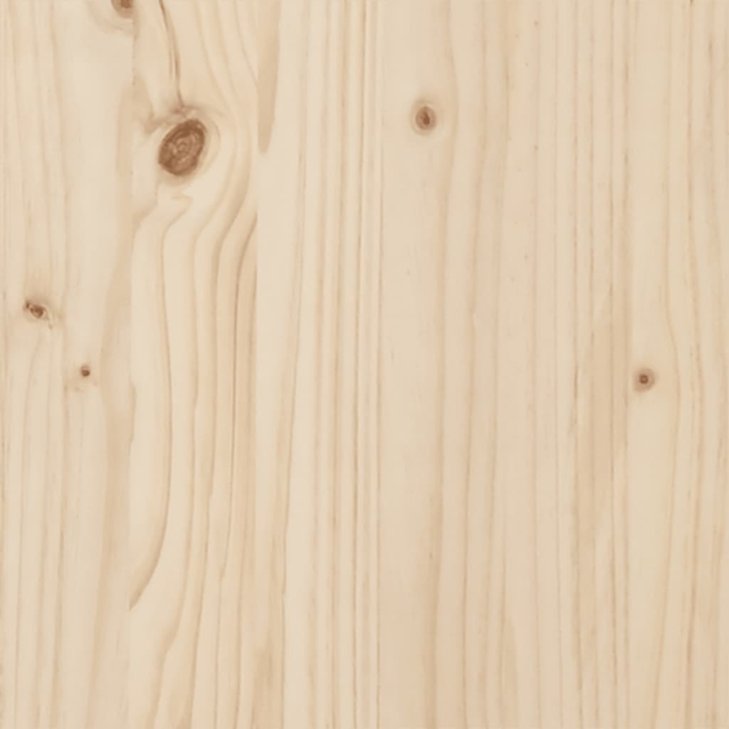 vidaXL Bed Frame with Headboard 140x200 cm Solid Wood Pine