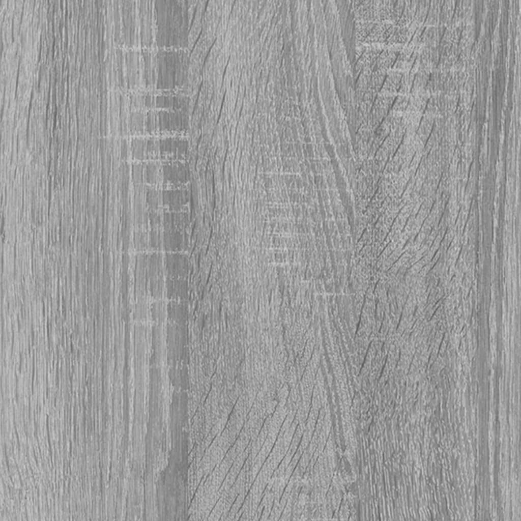 vidaXL Shoe Bench Grey Sonoma 80x24x45 cm Engineered Wood
