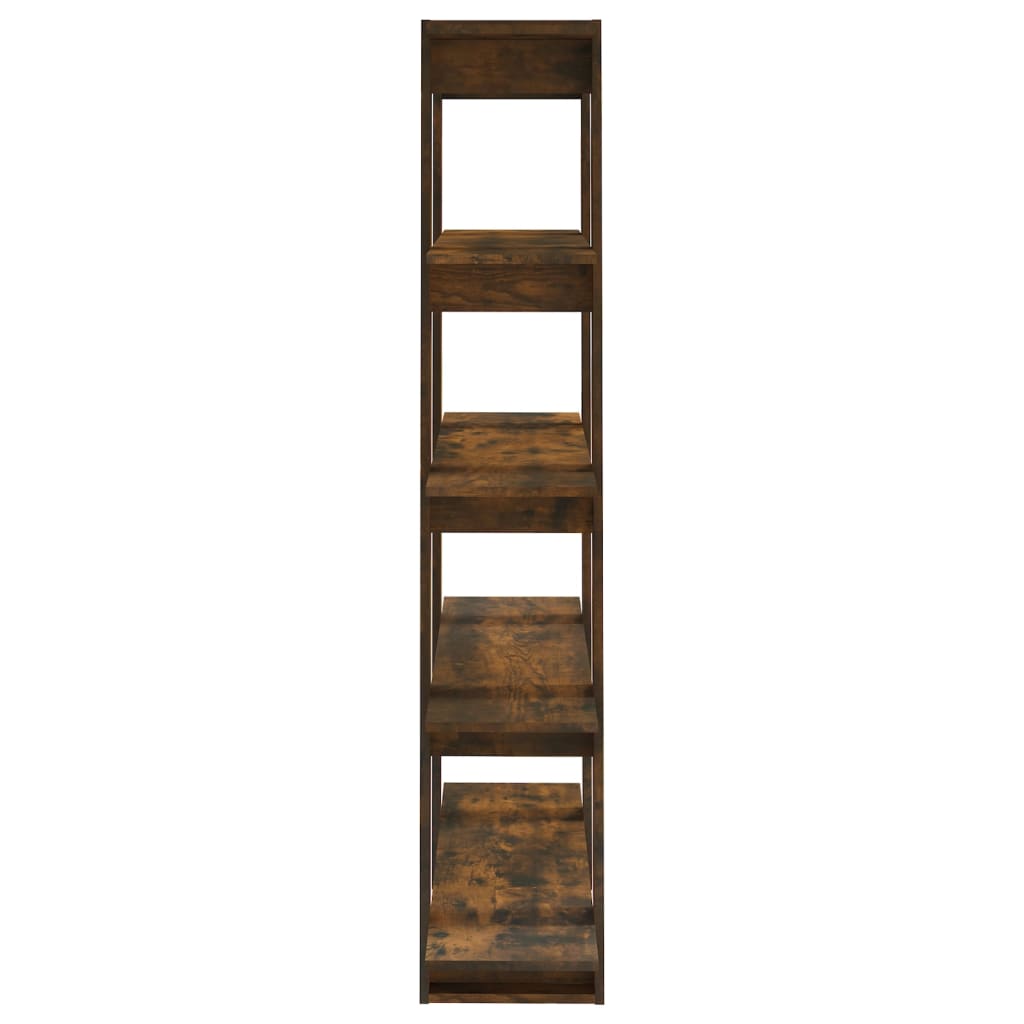 vidaXL Book Cabinet/Room Divider Smoked Oak 100x30x160 cm