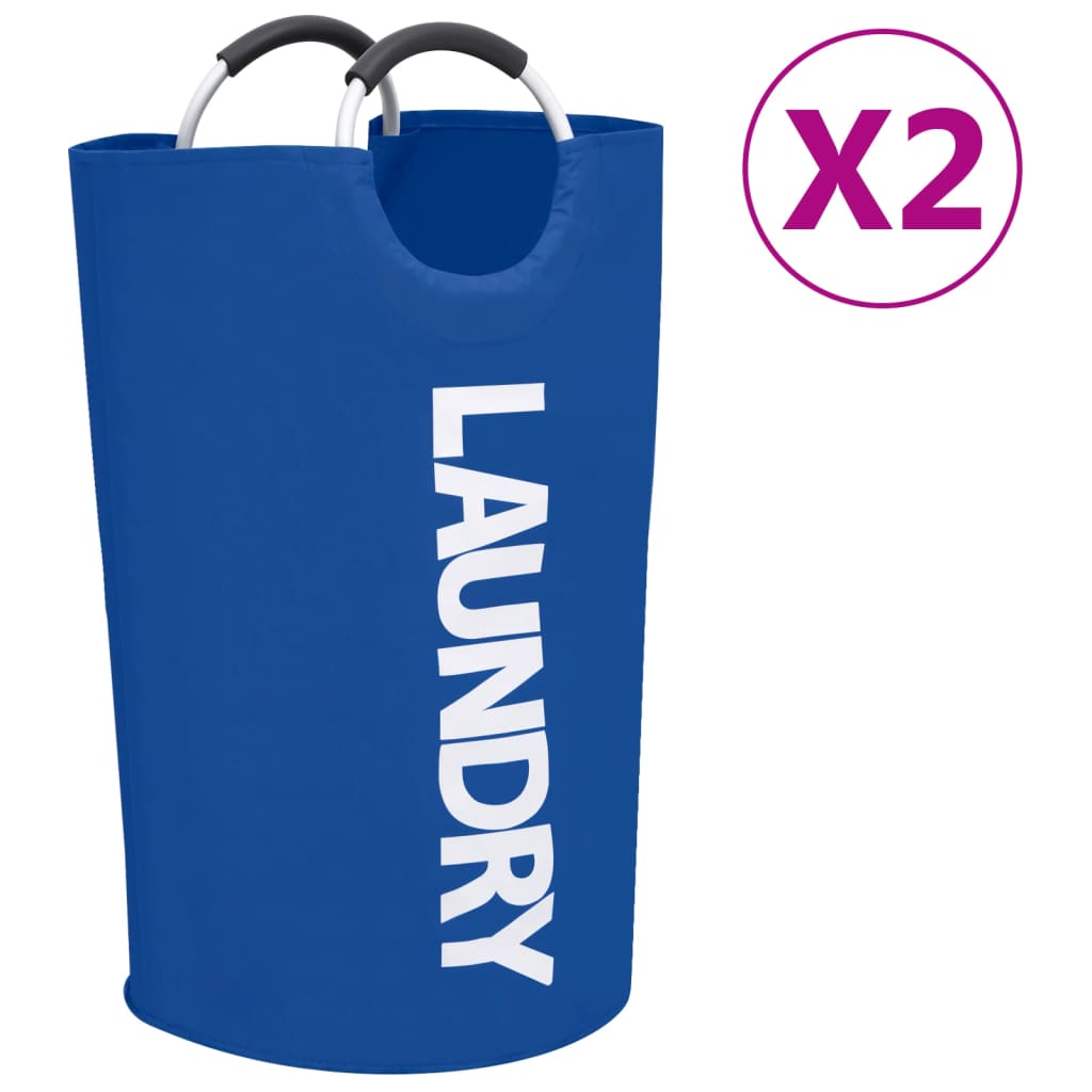 vidaXL Laundry Sorter 2 pcs Blue