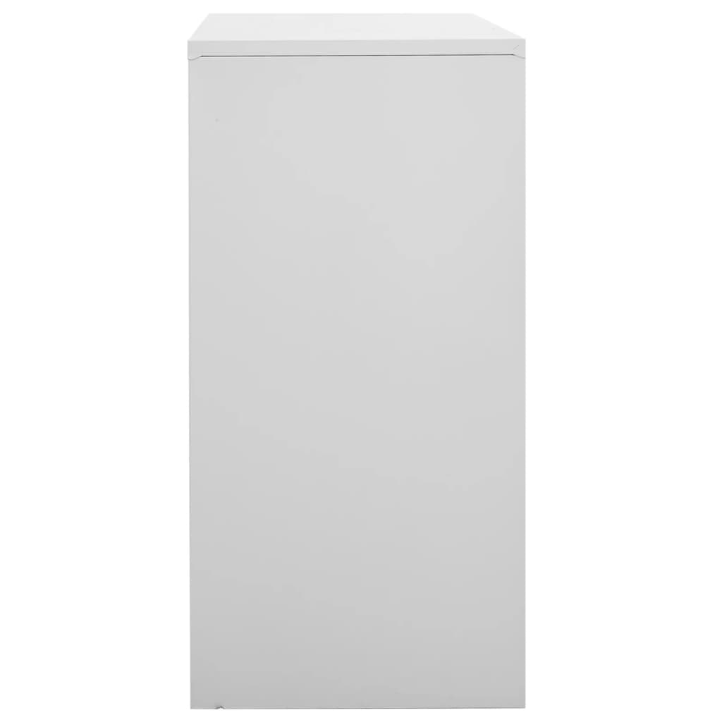 vidaXL Locker Cabinet Light Grey 90x45x92.5 cm Steel