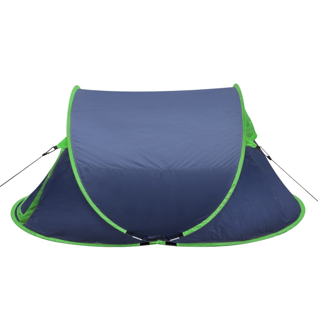 Pop-up Camping Tent 2 Persons Navy Blue / Green