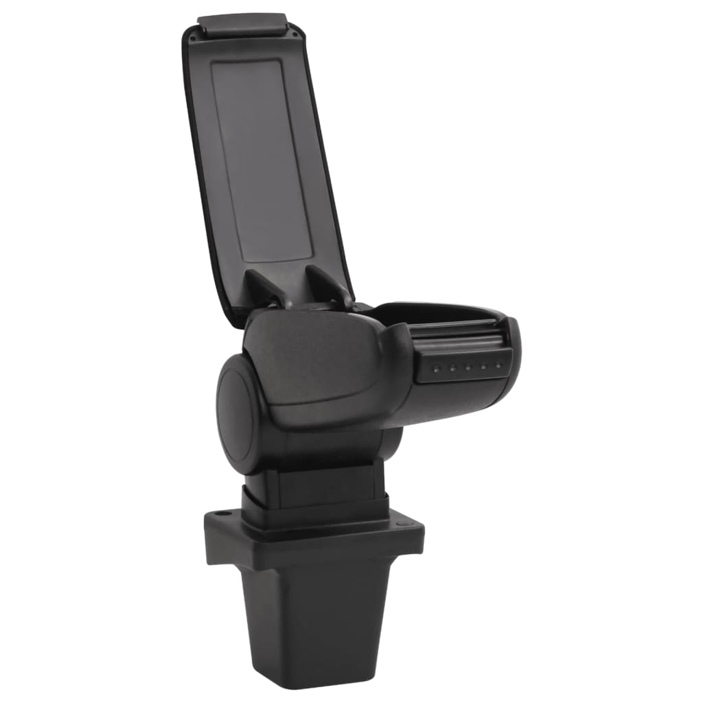 vidaXL Car Armrest Black 14x33x(32-48.5) cm ABS