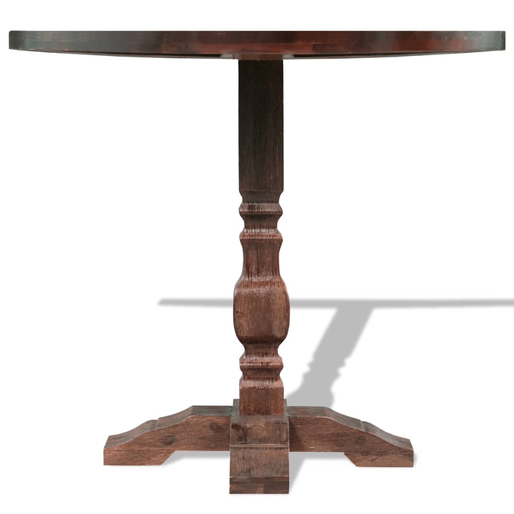 vidaXL Pedestal Dining Table Solid Acacia Wood 85x75 cm