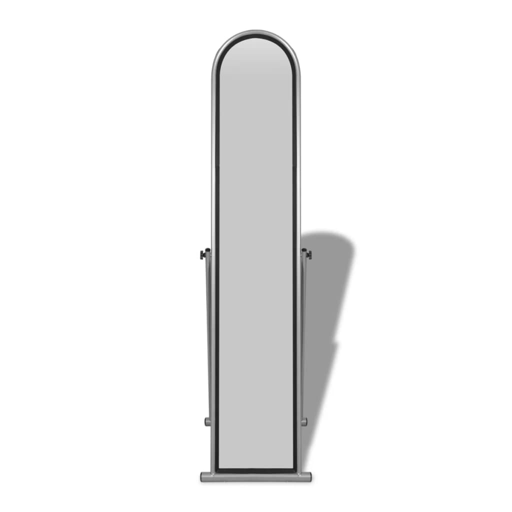 vidaXL Free Standing Floor Mirror Full Length Rectangular Grey