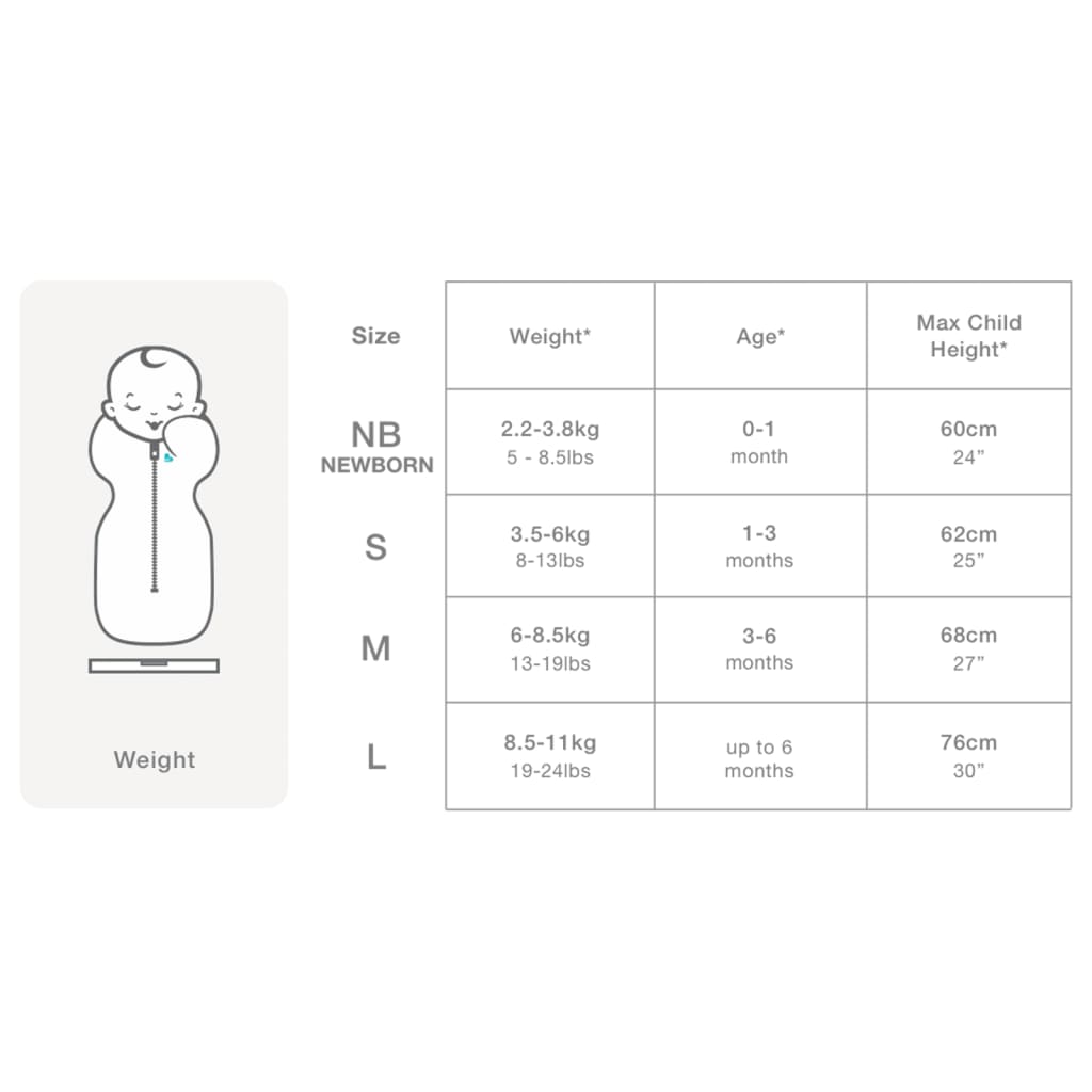 Love to Dream Baby Swaddle Swaddle Up Lite Stage 1 S Elephant White