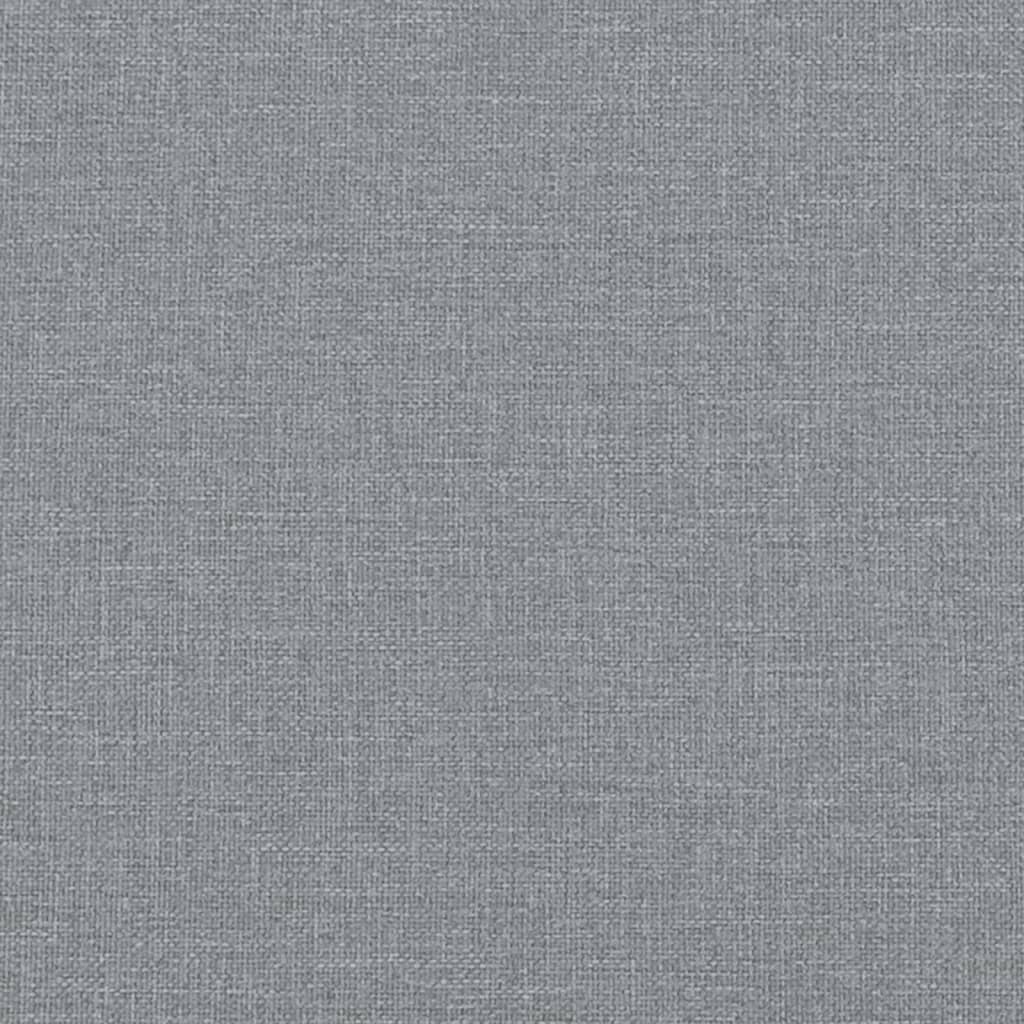 vidaXL Daybed with Mattress Blue Light Grey 90x190 cm Fabric
