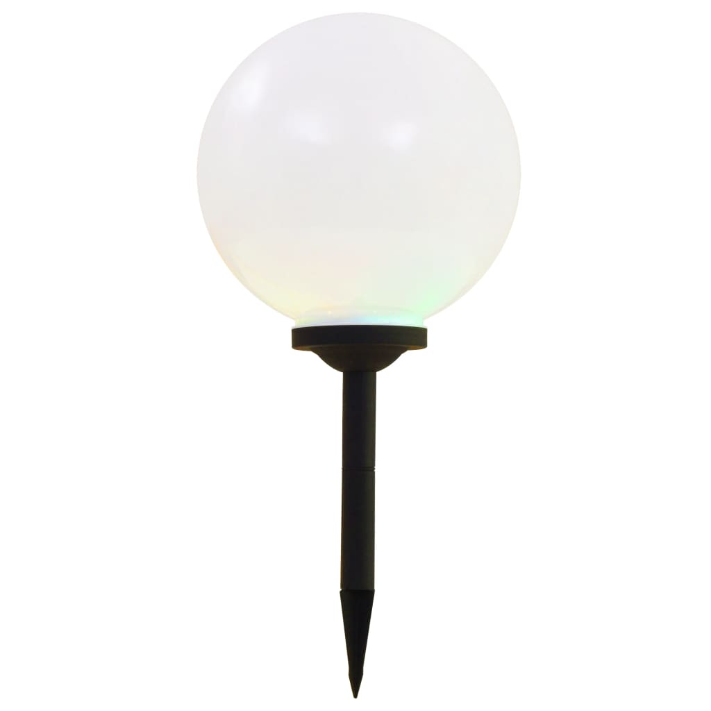 vidaXL Outdoor Solar Lamps 2 pcs LED Spherical 30 cm RGB