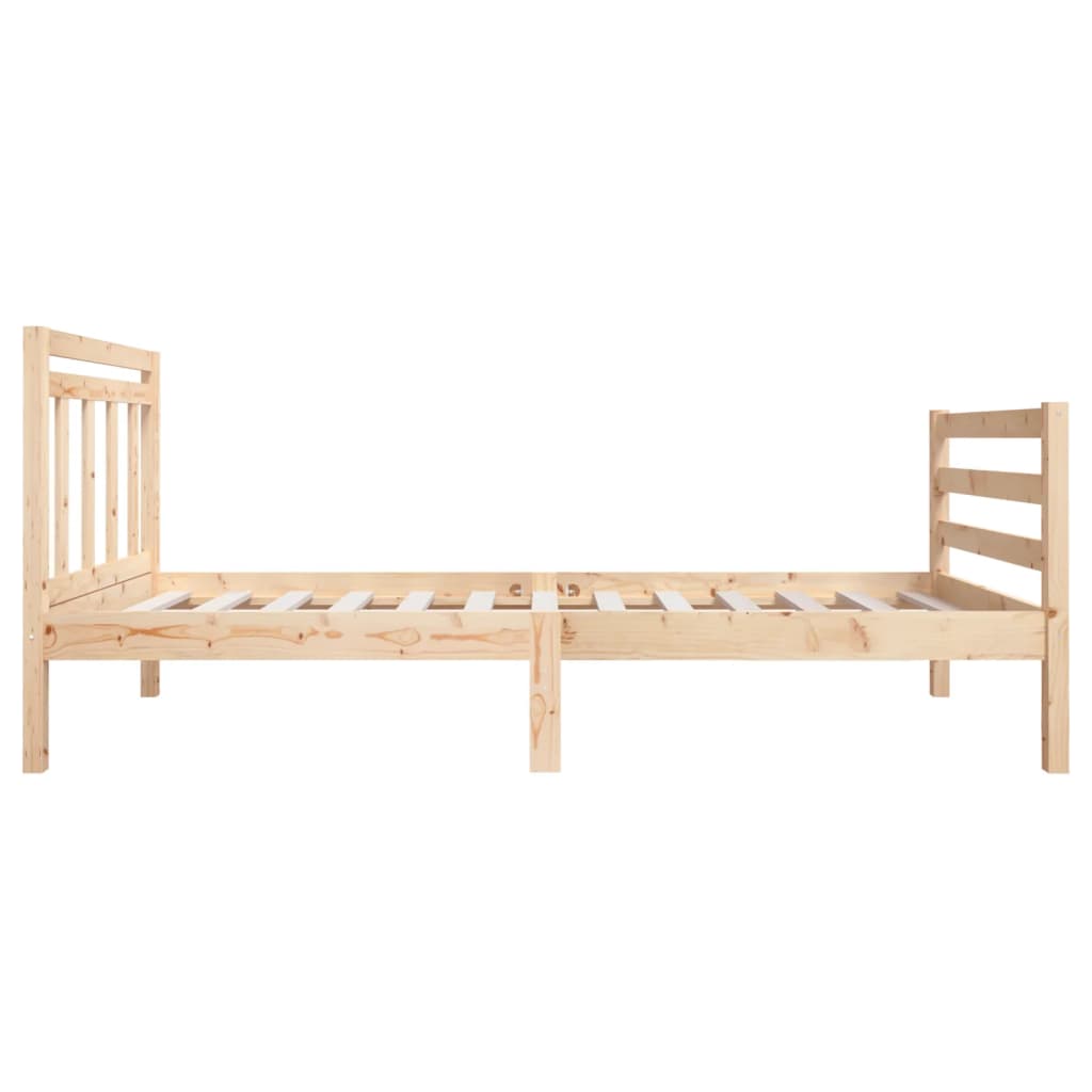vidaXL Bed Frame 120x190 cm Small Double Solid Wood