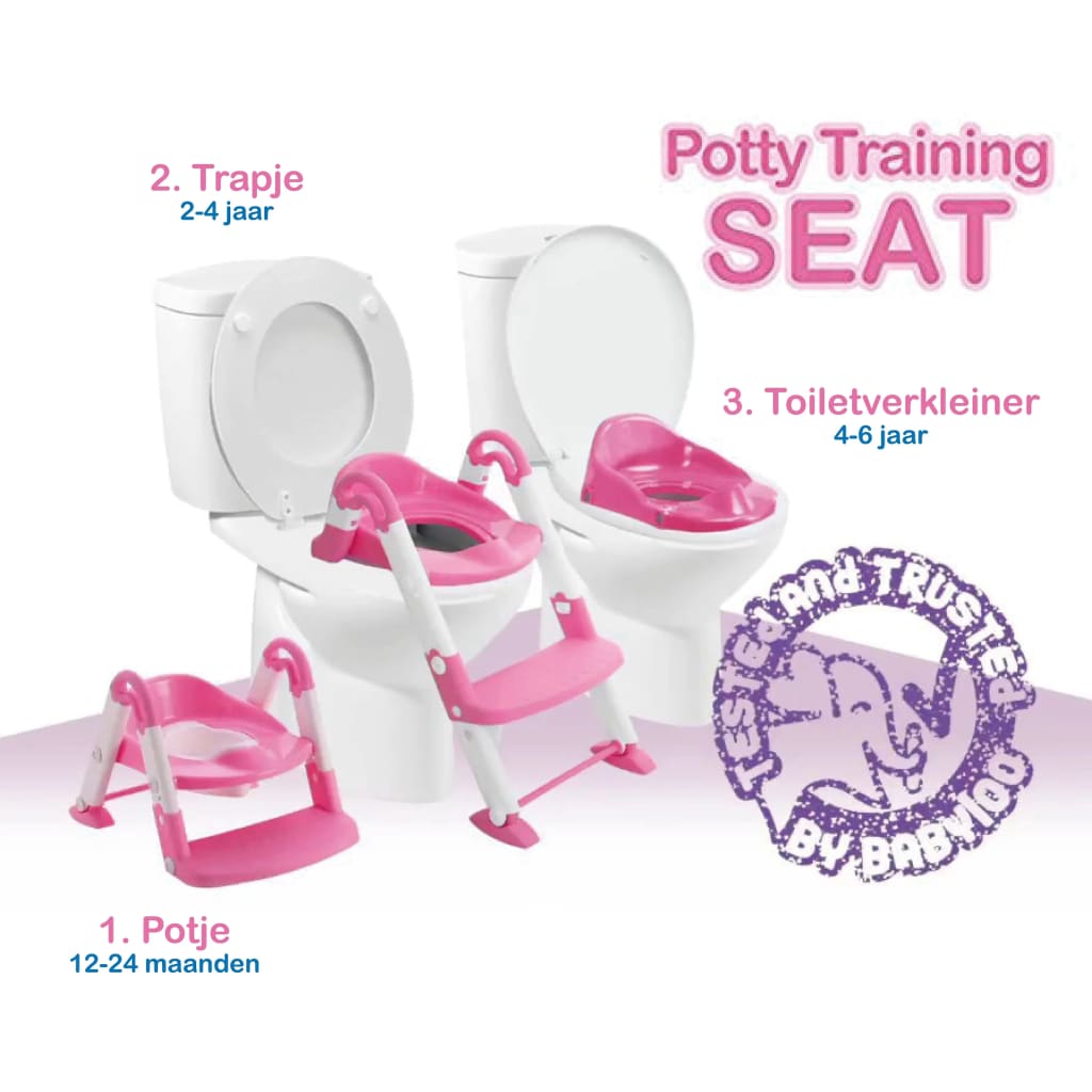 BABYLOO 3-in-1 Potty Training Seat Pink