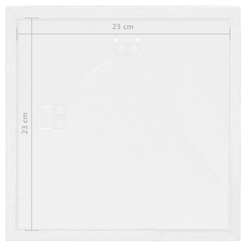 vidaXL 3D Box Photo Frames 5 pcs White 23x23 cm for 13x13 cm Picture