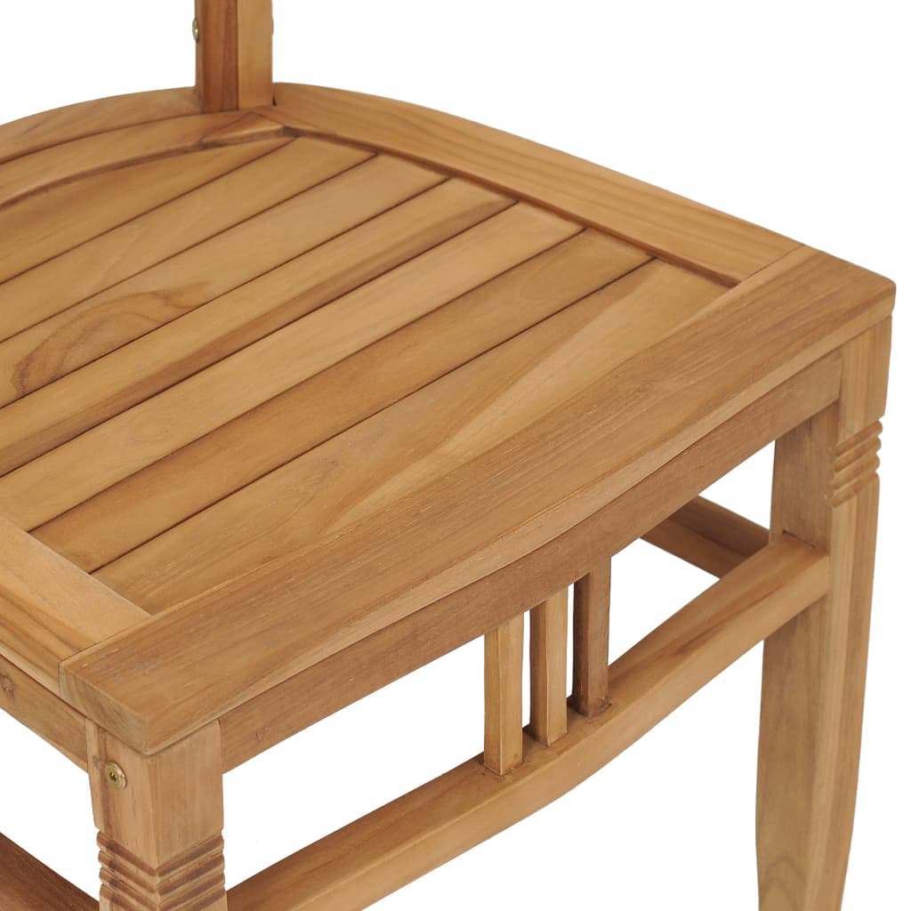 vidaXL Garden Chairs 2 pcs Solid Teak Wood