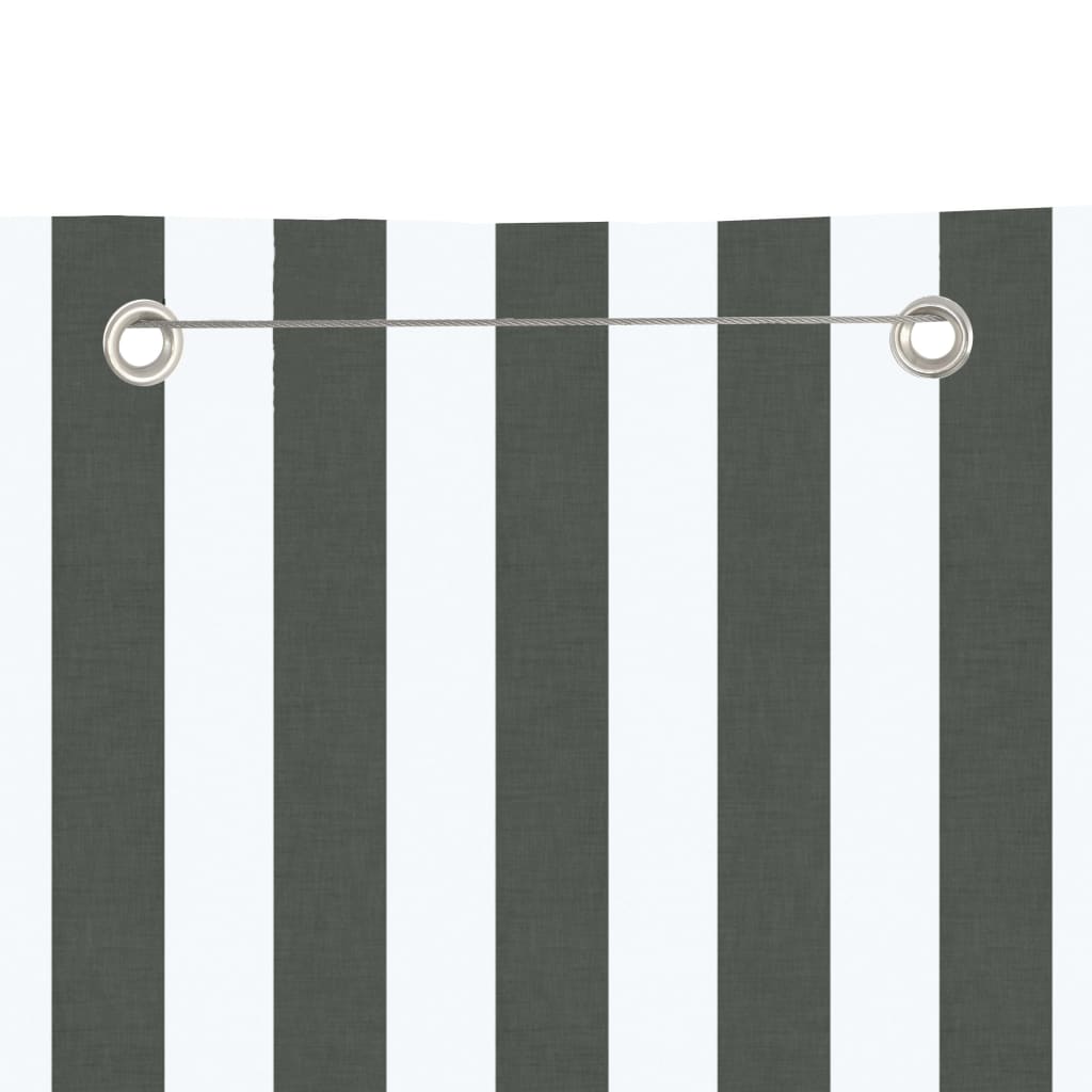 vidaXL Balcony Screen Anthracite and White 80x240 cm Oxford Fabric