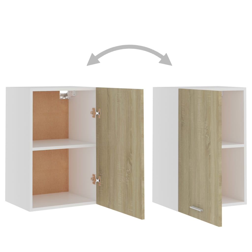 vidaXL Hanging Cabinet Sonoma Oak 39.5x31x60 cm Engineered Wood