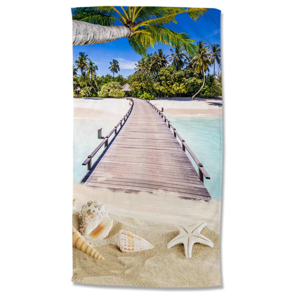 Good Morning Beach Towel MOANA 100x180 cm Multicolour