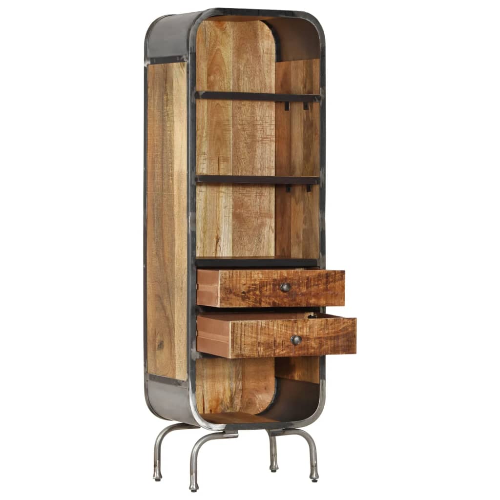 vidaXL Highboard 40x30x126 cm Solid Wood Mango