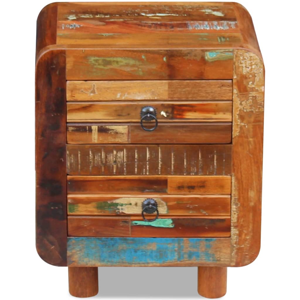 vidaXL Night Cabinet Solid Reclaimed Wood 43x33x51 cm