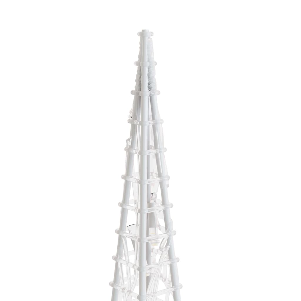 vidaXL Acrylic Decorative LED Light Cone Set Warm White 30/45/60cm